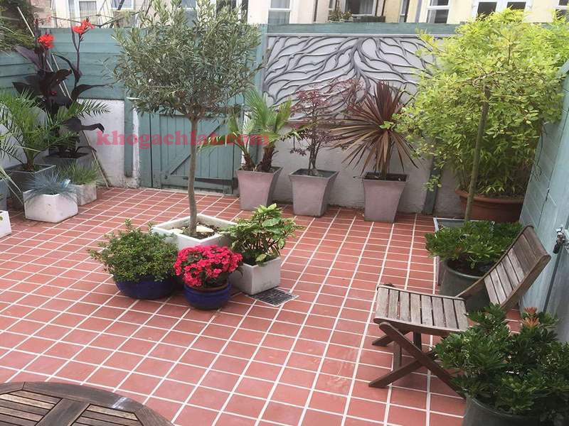 Thanh lý gạch đỏ lát sân vườn giá rẻ